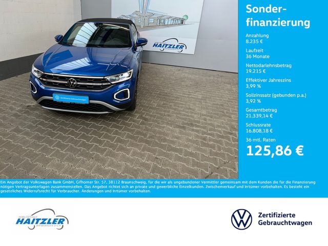 Volkswagen T-Roc Cabriolet Style 1,0 TSI + Navigation + LED