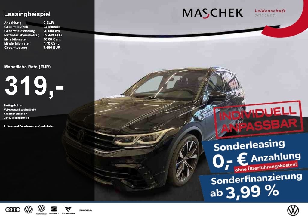 Tiguan R 2.0 TSI AHK Black Area View Frontscheib