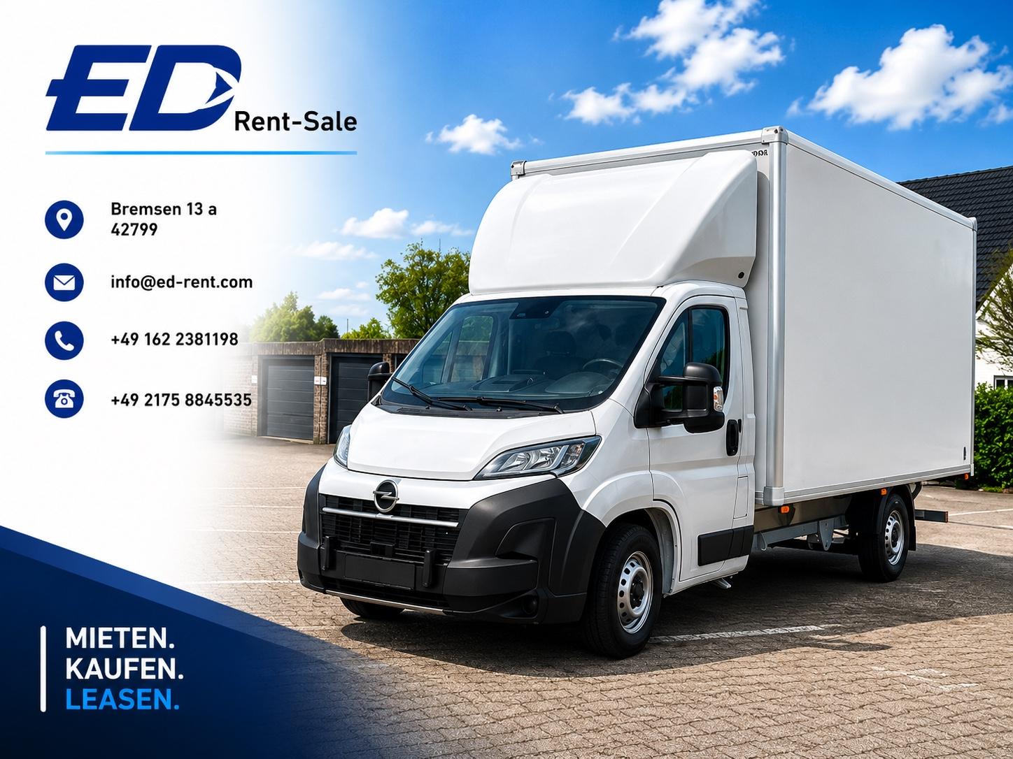 Opel Movano L4 Koffer 3.5t verstärkt+AHK+Autom+Kamera