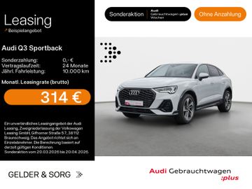 Audi Leasingangebot: Audi Q3 Sportback 35 TFSI S line ACC*CarPlay*AHK*LED*