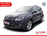 Volkswagen Tiguan 1.4 TSI BMT Lounge Bi-Xenon Navi Kamera - mit Benzin-Antrieb: Blau, Geländewagen
