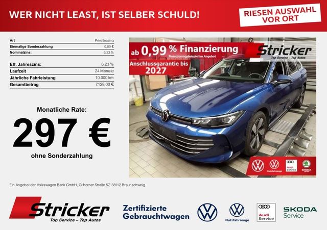 Volkswagen Passat Variant Business 2.0TDI DSG 297,-ohne Anz