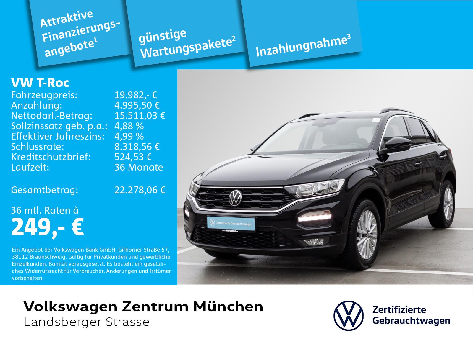 Volkswagen T-Roc 1.0 TSI ACC Navi ParkPilot DAB+ Sitzhz 6-G