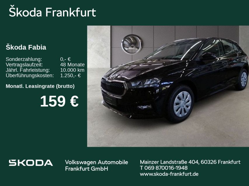 Skoda Fabia Essence 1,0 MPI Einparkhilfe LED Scheinwer