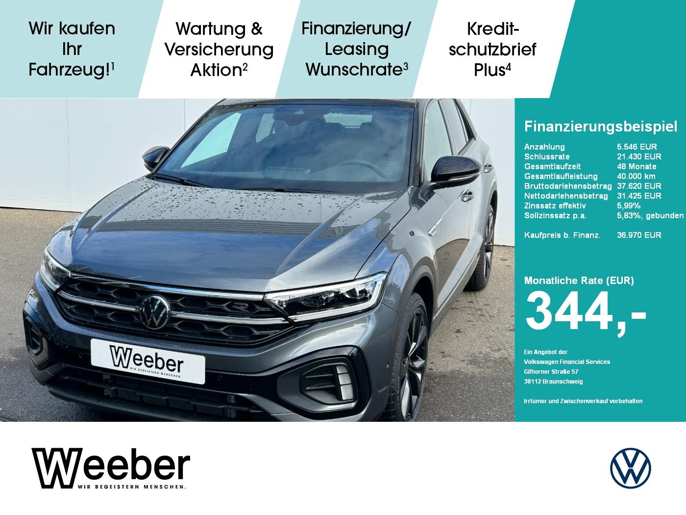 Volkswagen T-Roc 1.5 l TSI DSG R-Line AHK Navi LED PDC