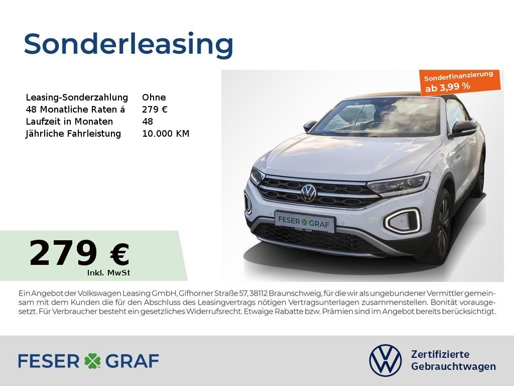 Volkswagen T-Roc Cabrio Goal 1.0 TSI Navi Kamera LED SiHz