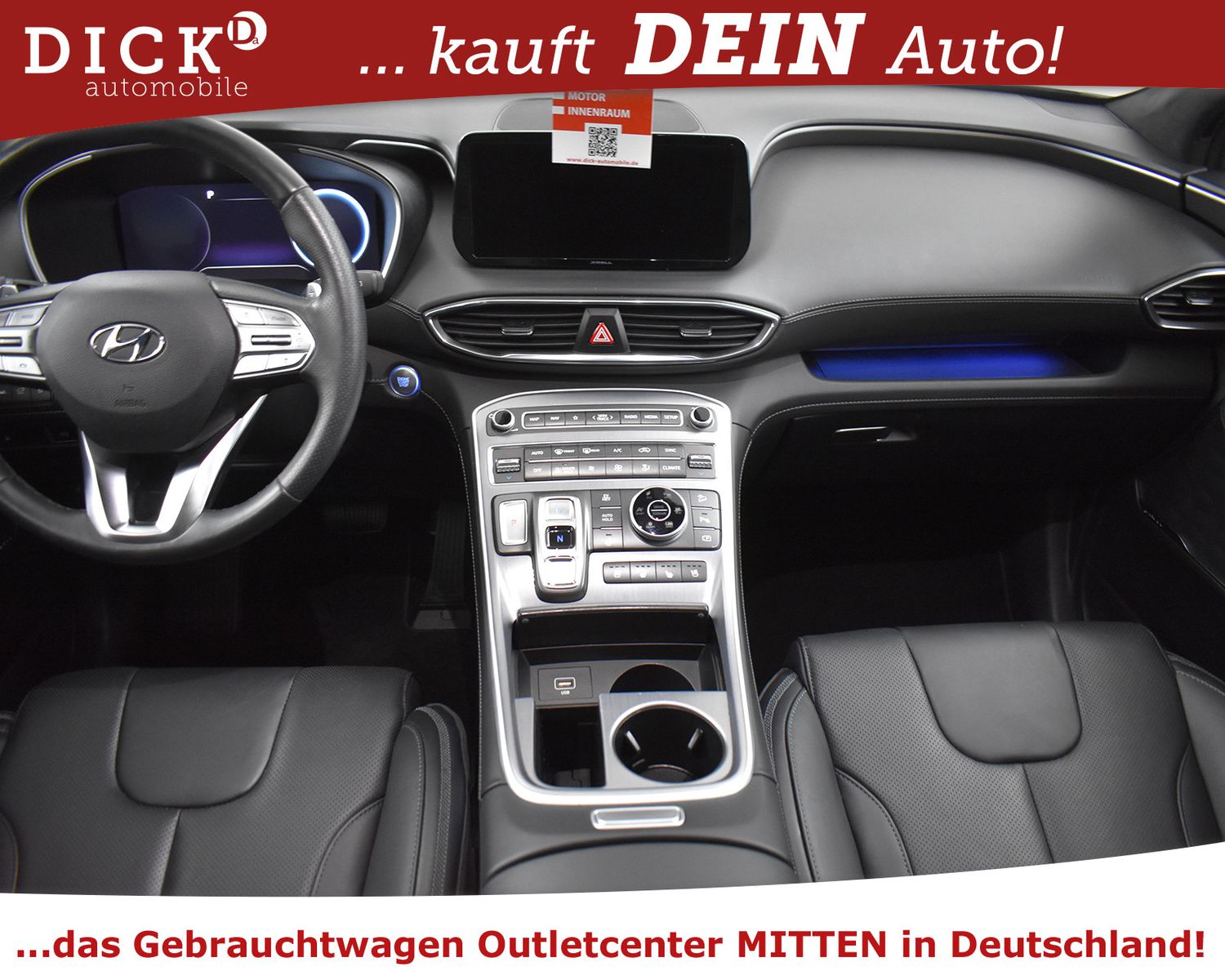 HYUNDAI Santa Fe Hyb 4WD Prim PANO+MEMO+360+AHK+HEAD+VOL - Image 8