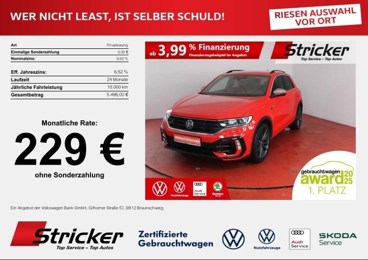 Volkswagen T-Roc R 2.0TSI DSG 4M 229,-ohne Anzahlung Akrapo