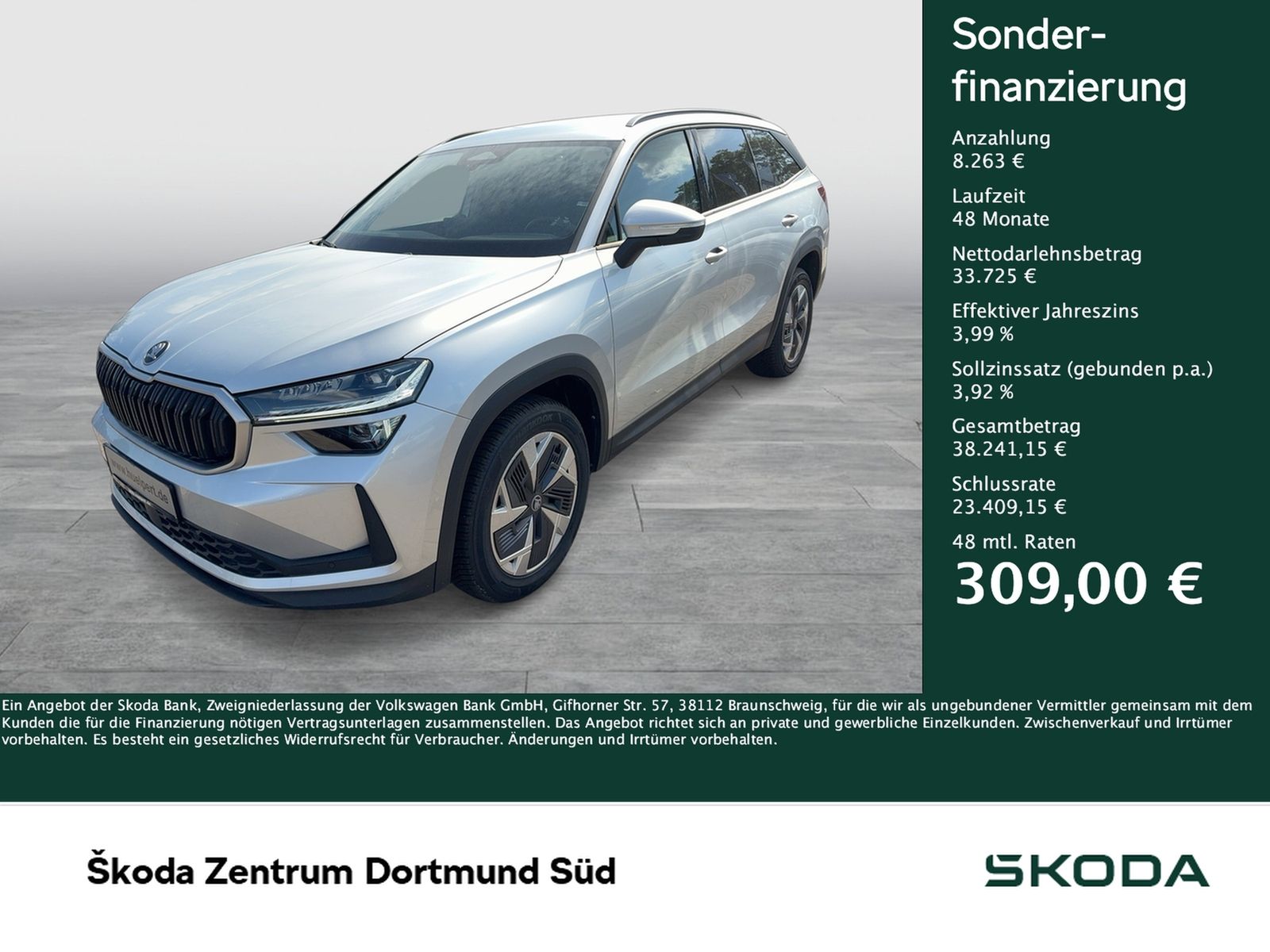 Skoda Kodiaq 2.0 SELECTION 4X4 7SITZE AHK CAM ACC LM18