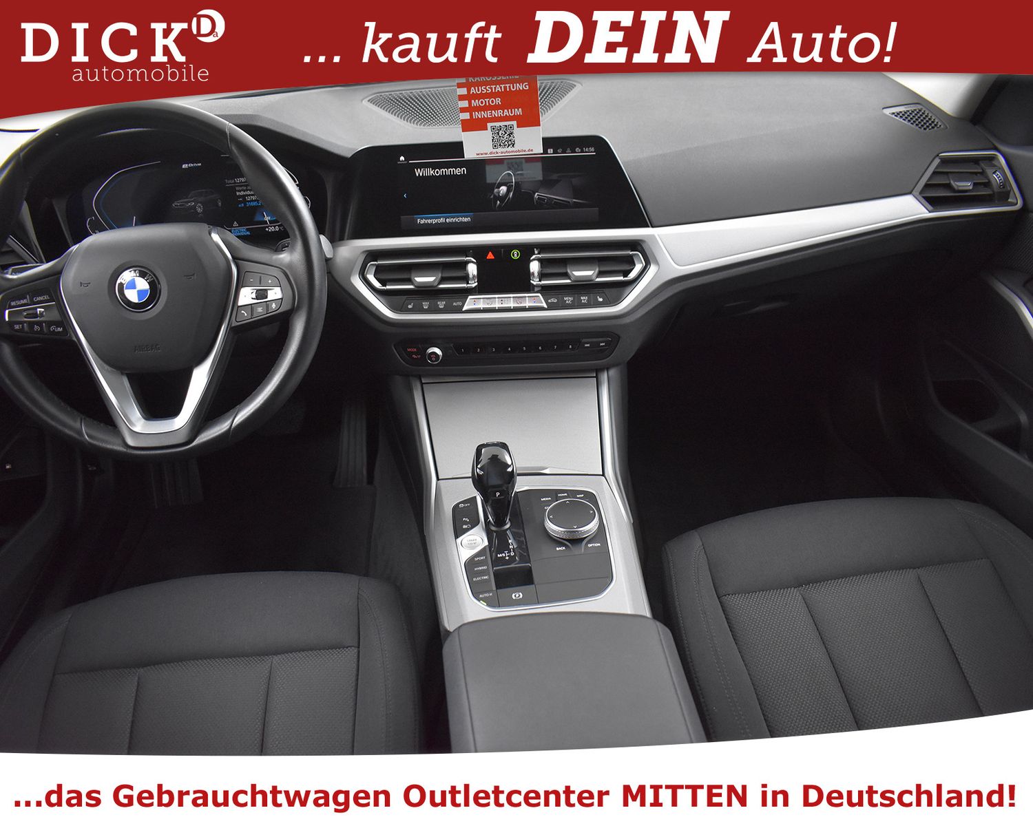 BMW 320e Aut. Advant VIRTU+PROF+LED+SHZ+DAB+TEMP+MFL - Image 8