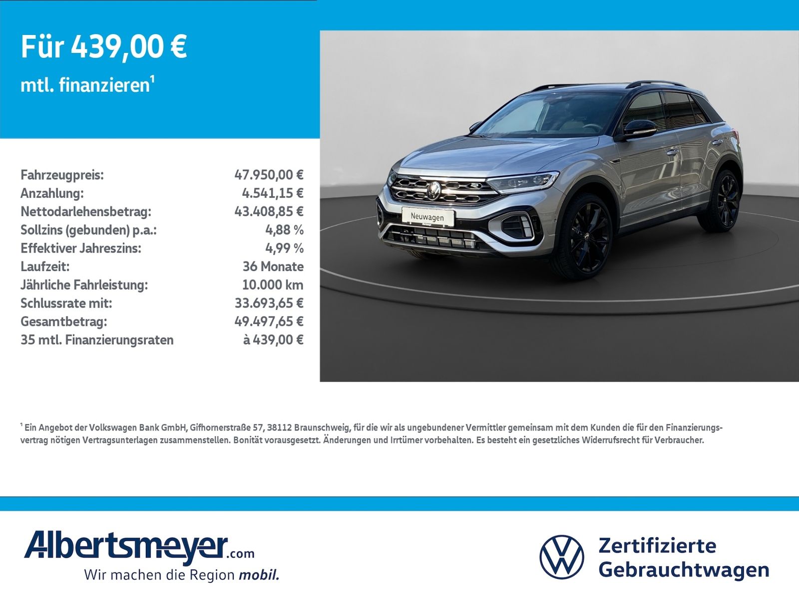 Volkswagen T-Roc 2.0 TSI 4Motion R-Line +DSG+AHK+MATRIX+LM+