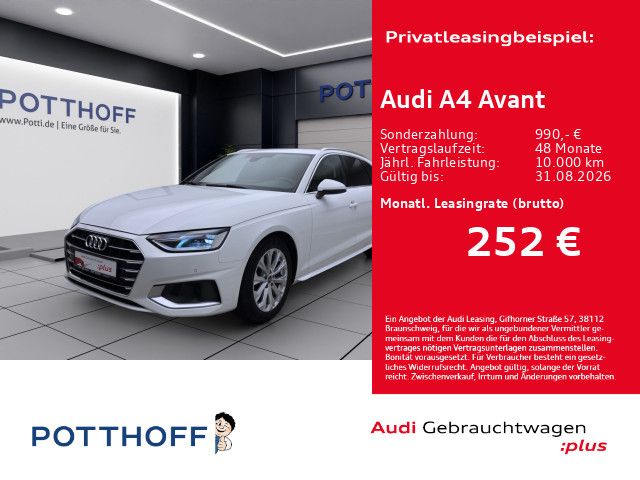 Abbildung Leasingangebot Audi A4 Avant 30 TDI ADVANCED STDHZG KAMERA NAVI+ PDC