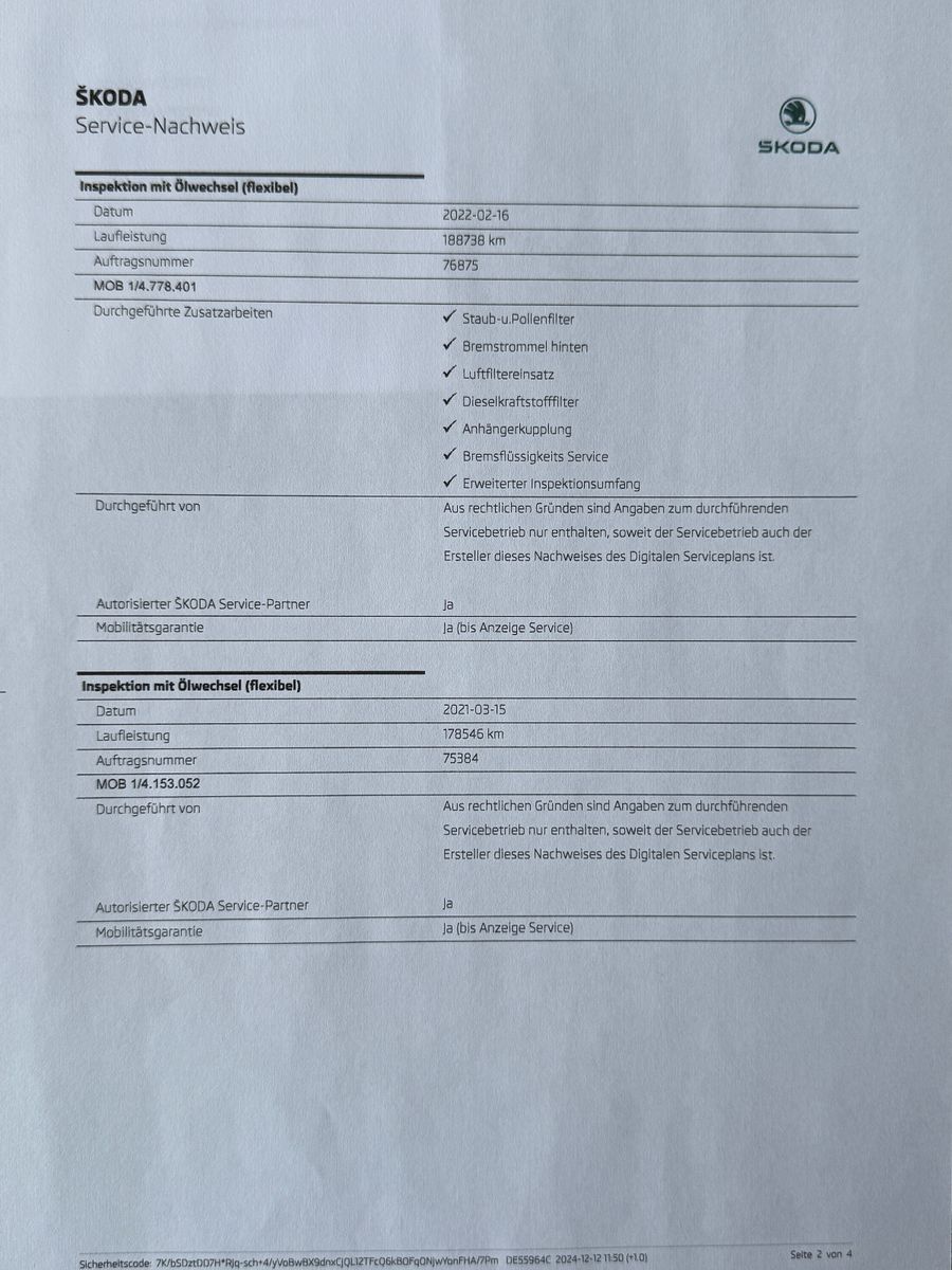 Fahrzeugabbildung SKODA Roomster Praktik 1.6 TDI 1.HAND SKODA SCHECKHEFT