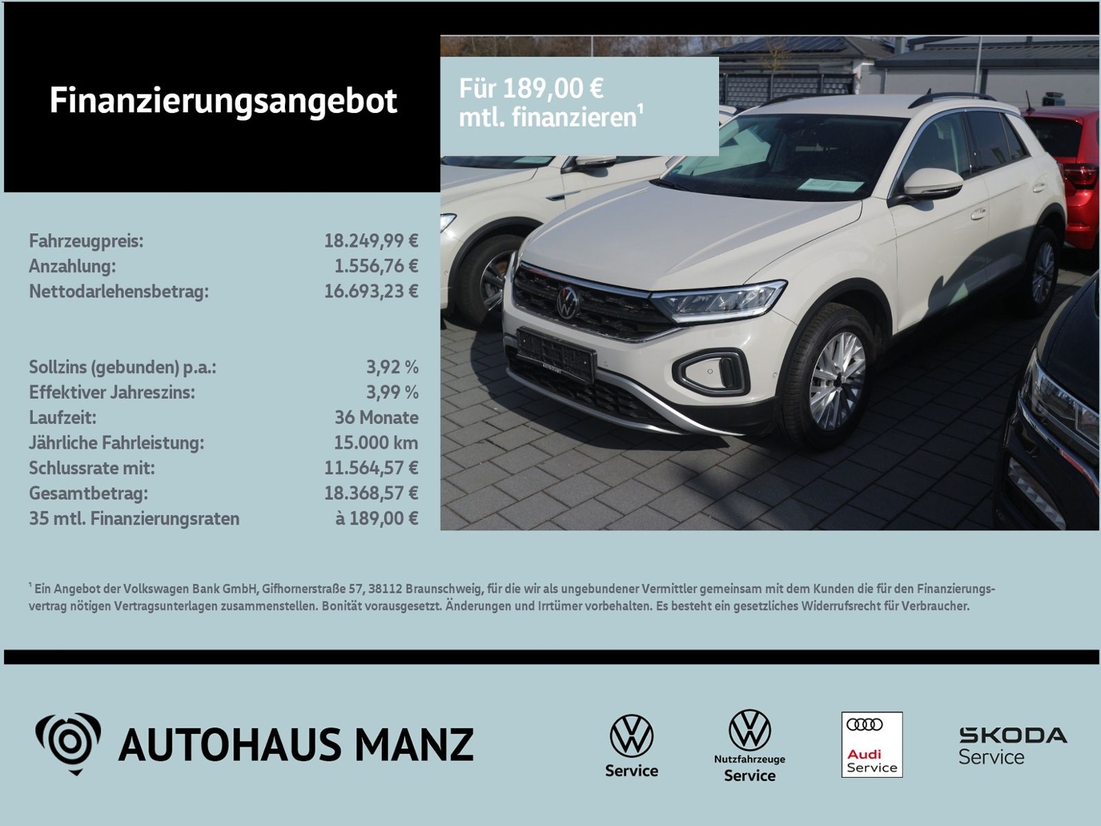 VW T-Roc 1.0 TSI Life KLIMA LED ALU