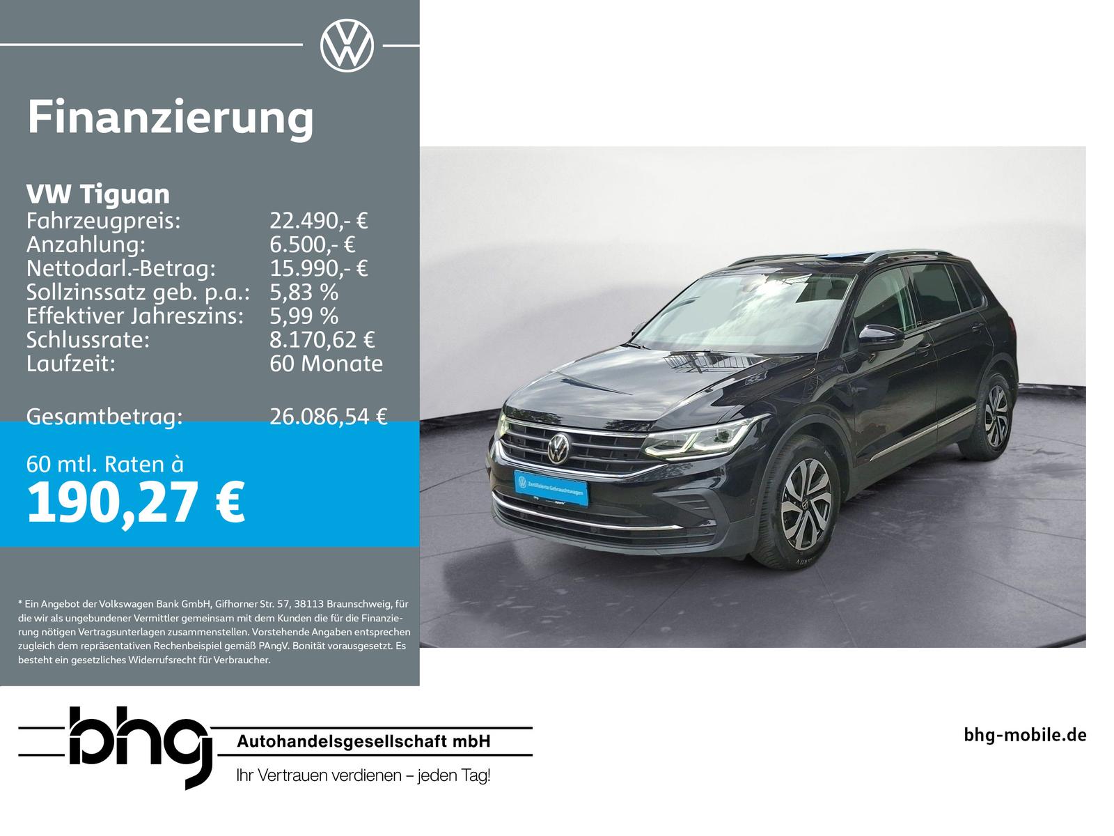 Volkswagen Tiguan 2.0 TDI DSG ACTIVE #AHK #KAMERA #DIG.-COC, миниатюра 28