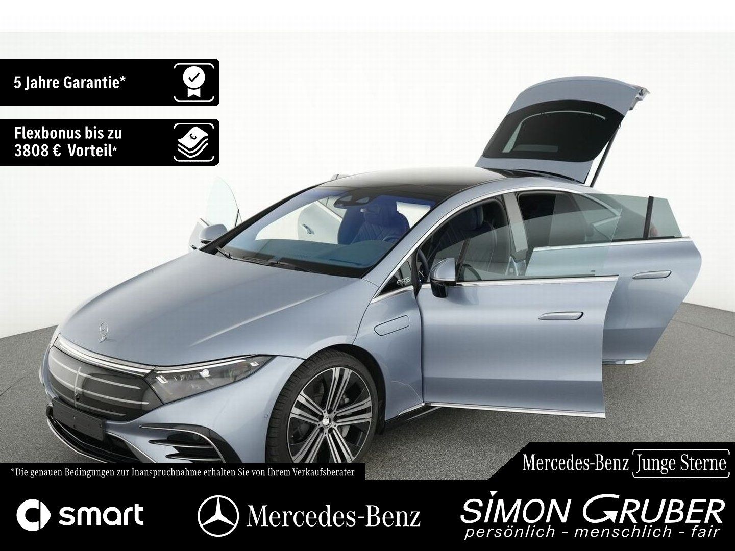 Fahrzeugabbildung Mercedes-Benz EQS 450+ AMG Manufaktur Leder 4*Massage 118kwh