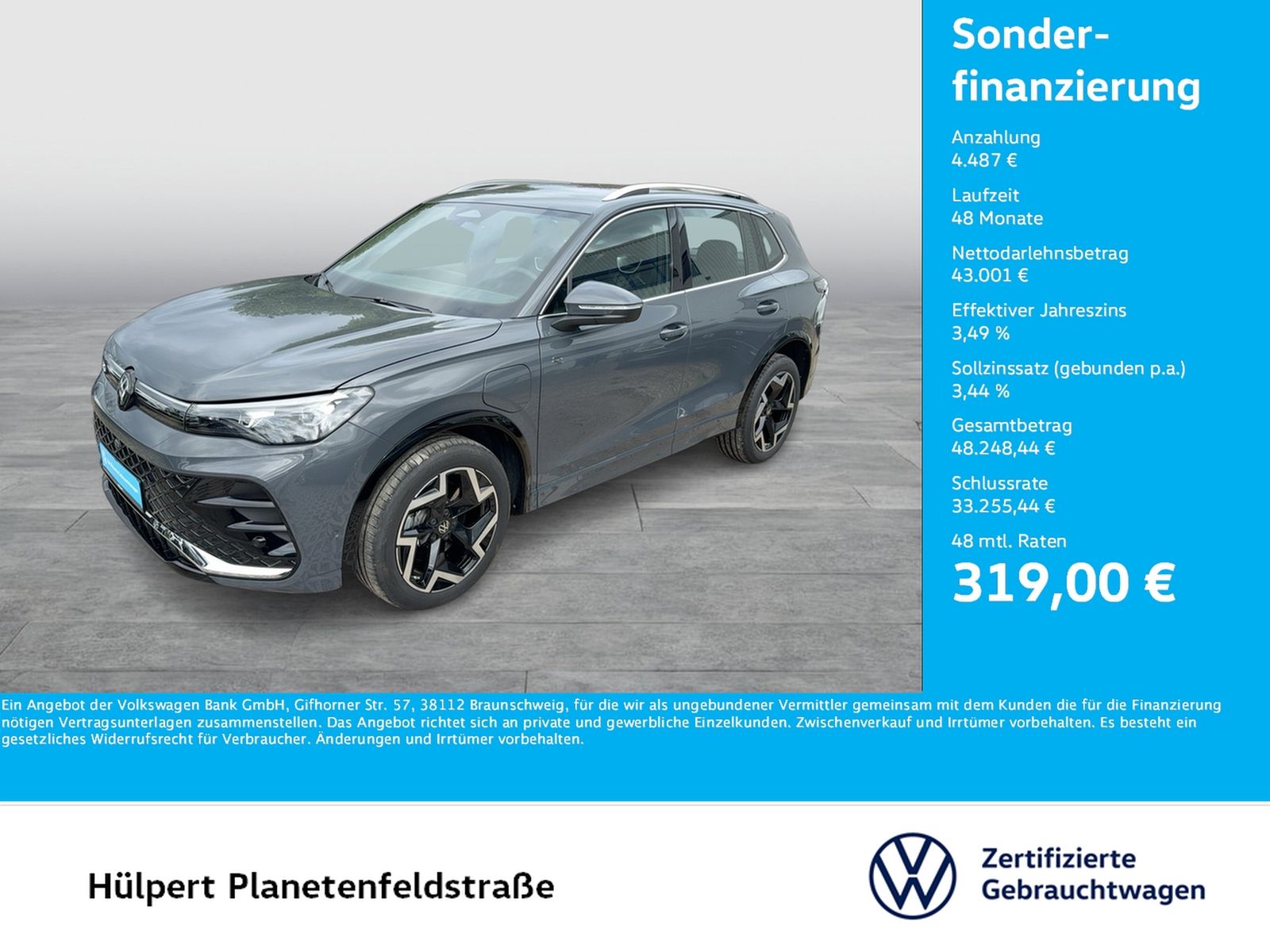 Volkswagen Tiguan 1.5 HYBRID R-LINE 360°CAM ACC LM19 NAVI foto 1