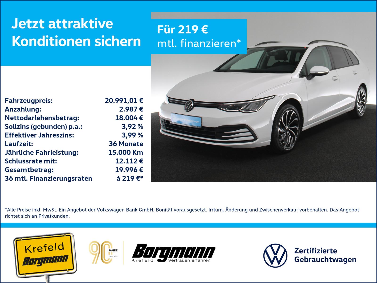 Volkswagen Golf VIII 2.0 TDI Life AHK LED ACC NAVI KAMERA