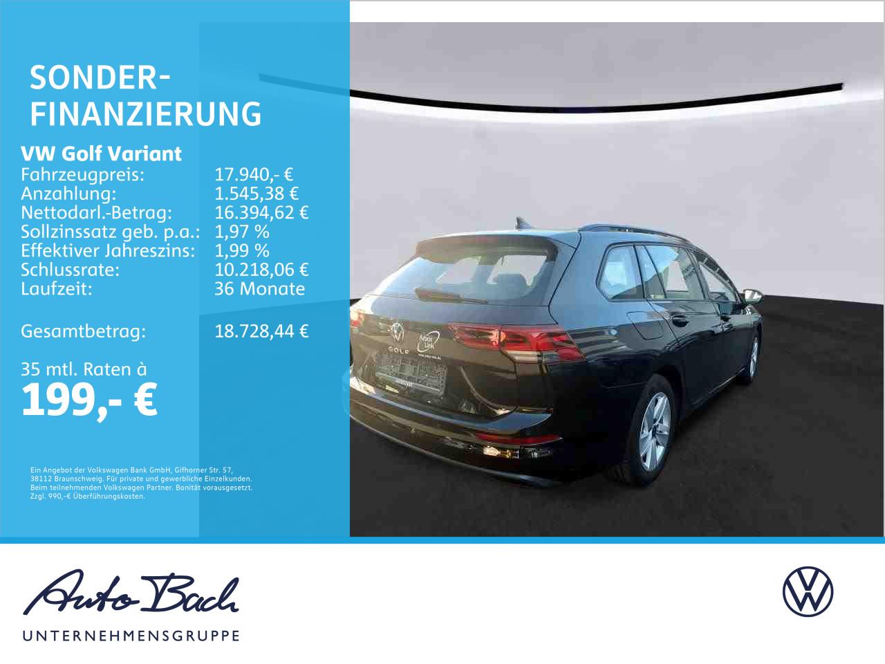 Volkswagen Golf VIII Variant 1.0 TSI Life, Navi, LED, App-C, миниатюра 28