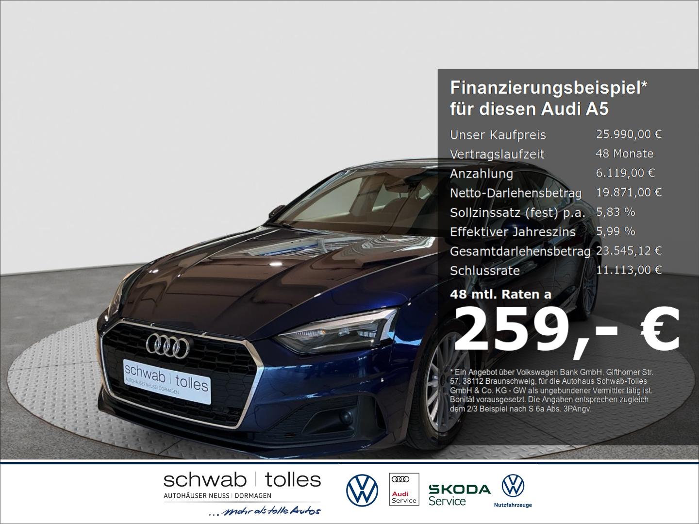 Audi A5 Sportback 35TDI S-tronic GRA LED Rückfahr