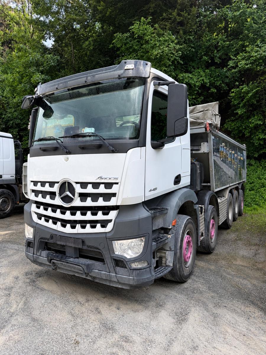 Mercedes-Benz Arocs 4451 10x4, E6, Retarder, Abschieber Fliegl