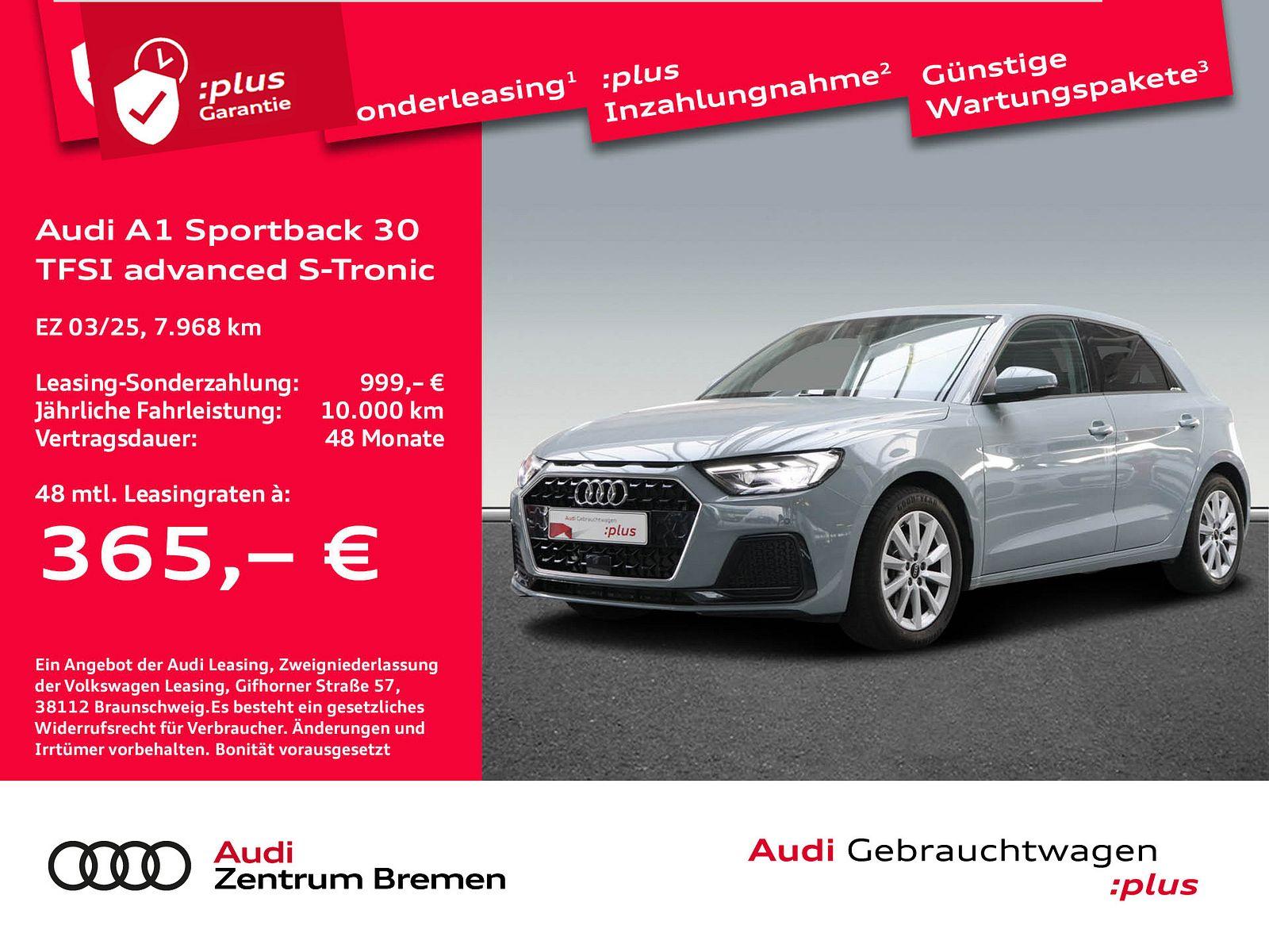Audi A1 Sportback 30 TFSI advanced S tronic UPE38 PDC