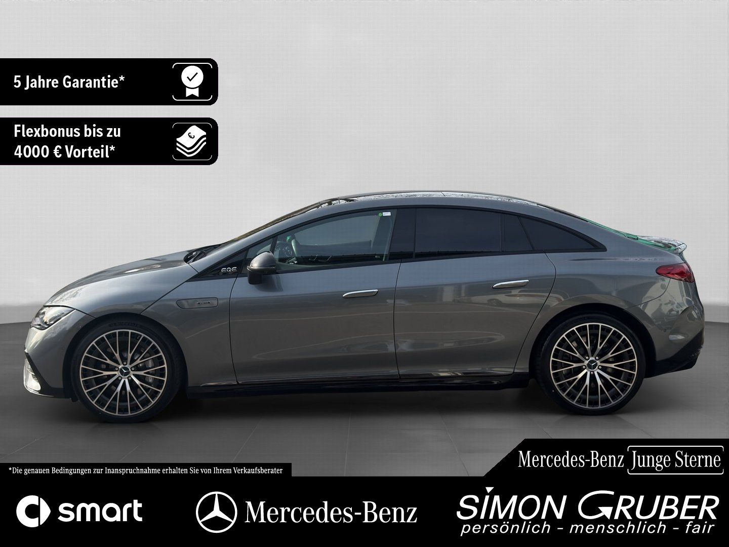 Fahrzeugabbildung Mercedes-Benz EQE 43 4M AMG Pano Hyper Airmatic Digi HAL HUD