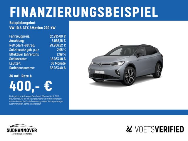 VW ID.4 GTX 4Motion 220 kW PANO+NAVI+SHZ+RearView