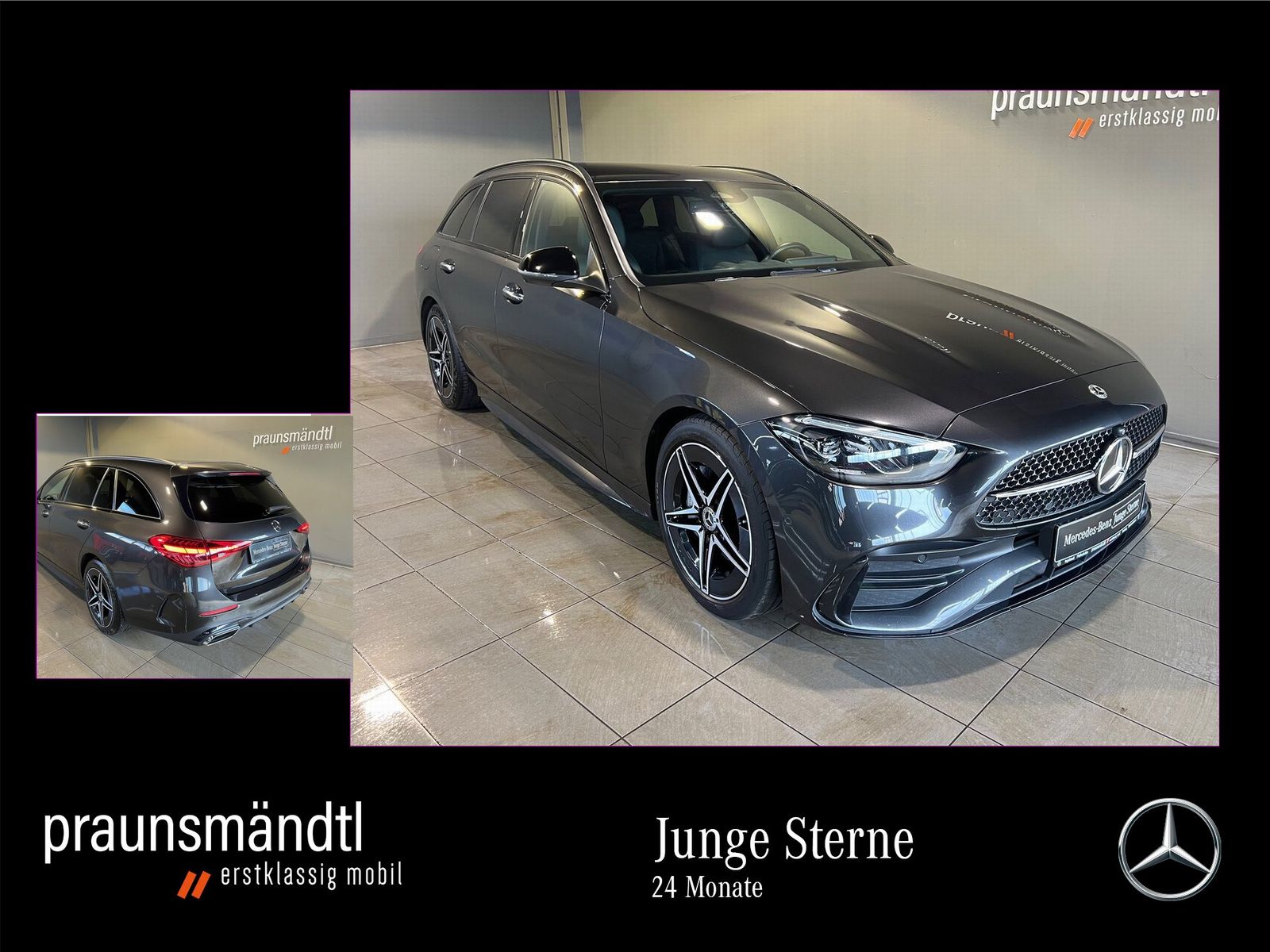 Mercedes-Benz C 200 d T AMG Night MBUX/360°/AHK/LED/Distr/Totw