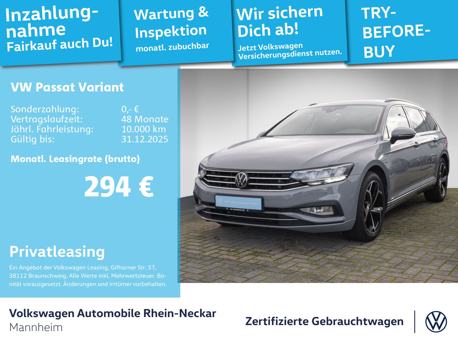Volkswagen Passat Variant 2.0 TSI Business DSG Navi Kamera