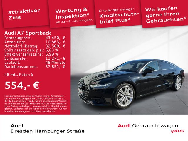 Audi A7 Sportback 45TDI quatt. S line Matrix Panorama