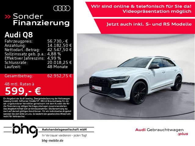 AUDI Q8 50 TDI quattro HD-Matrix/AHK/Pano/B&amp;O/Standhz