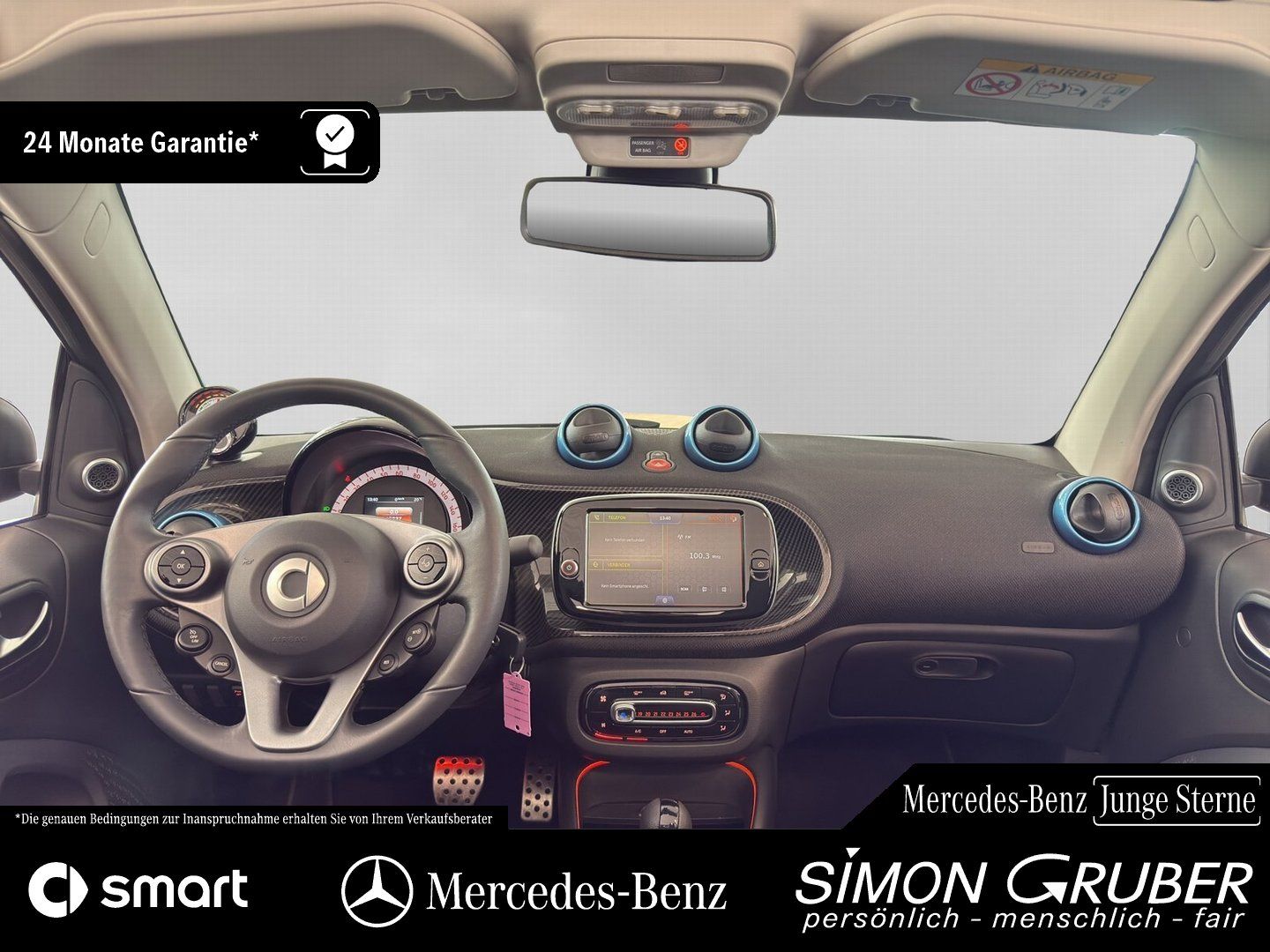 Fahrzeugabbildung Smart fortwo EQ Cabrio Pulse Exclusive JBL Carbon Wint