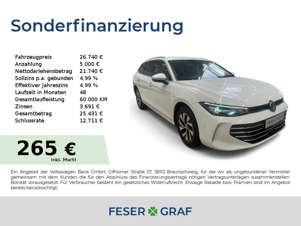 Passat Business 2.0 TDI DSG/LED/Rear View/Sitzhz