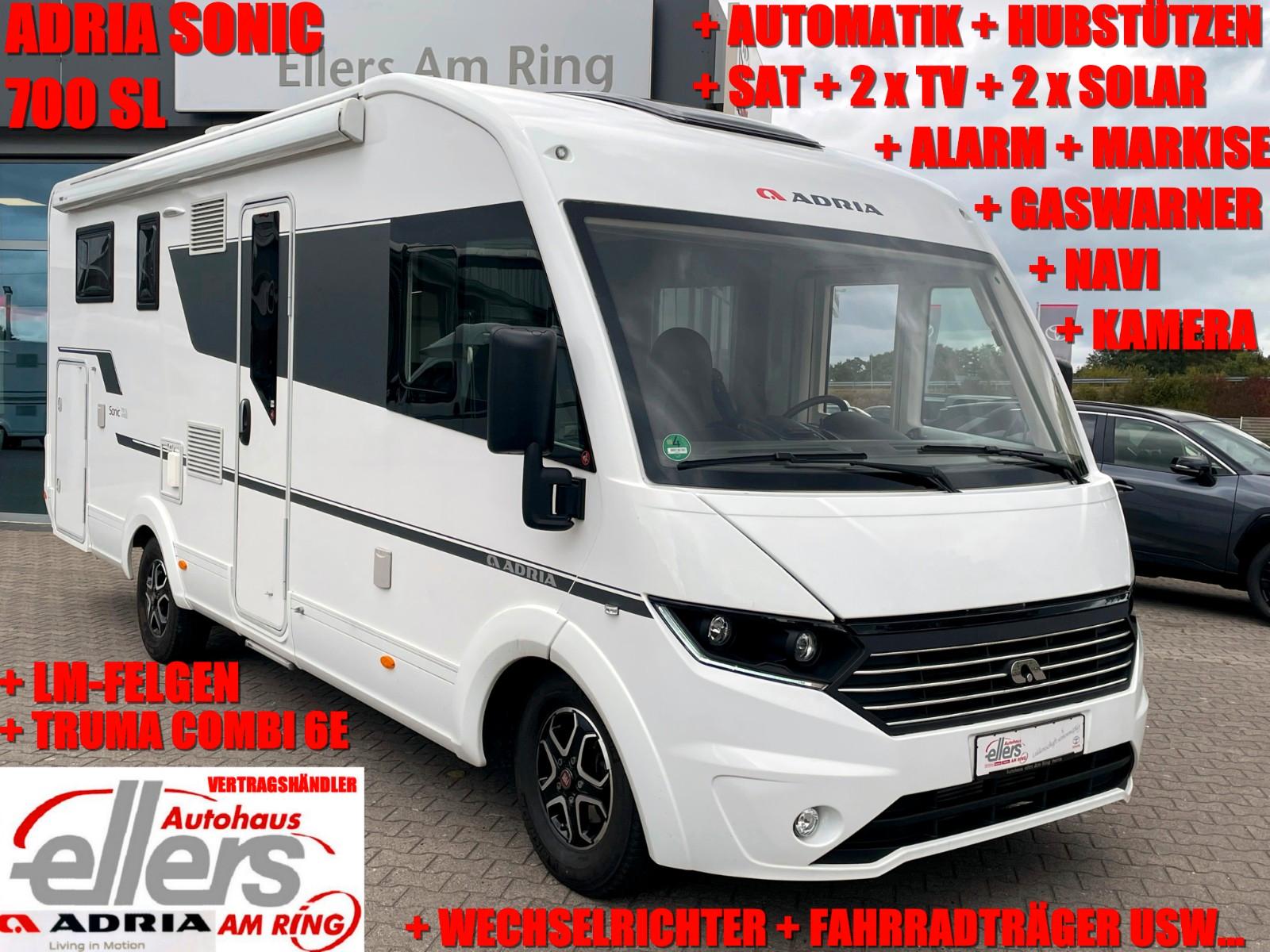 Adria SONIC 700 SL AUTO SAT TV NAVI HUBSTÜTZEN SOLAR