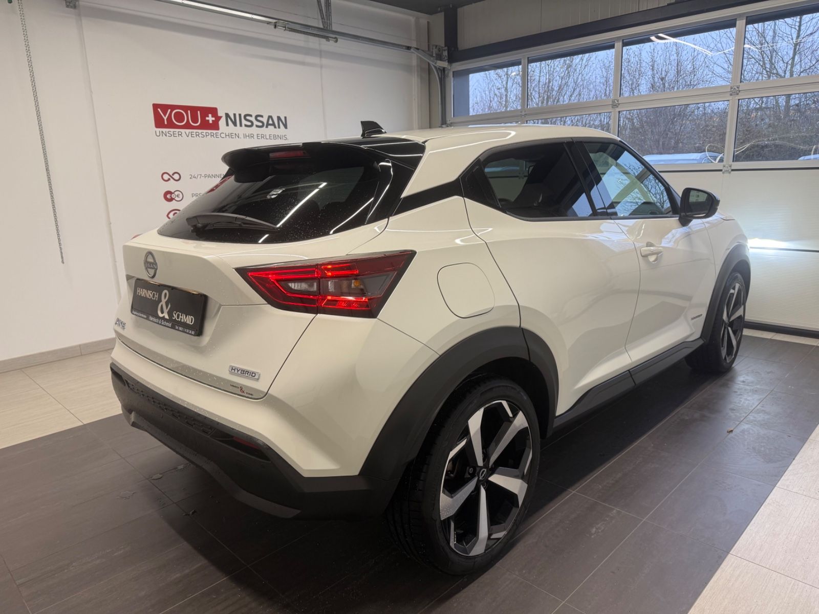 Fahrzeugabbildung Nissan Juke Hybrid Tekna; Leder, 19Zoll, 360°