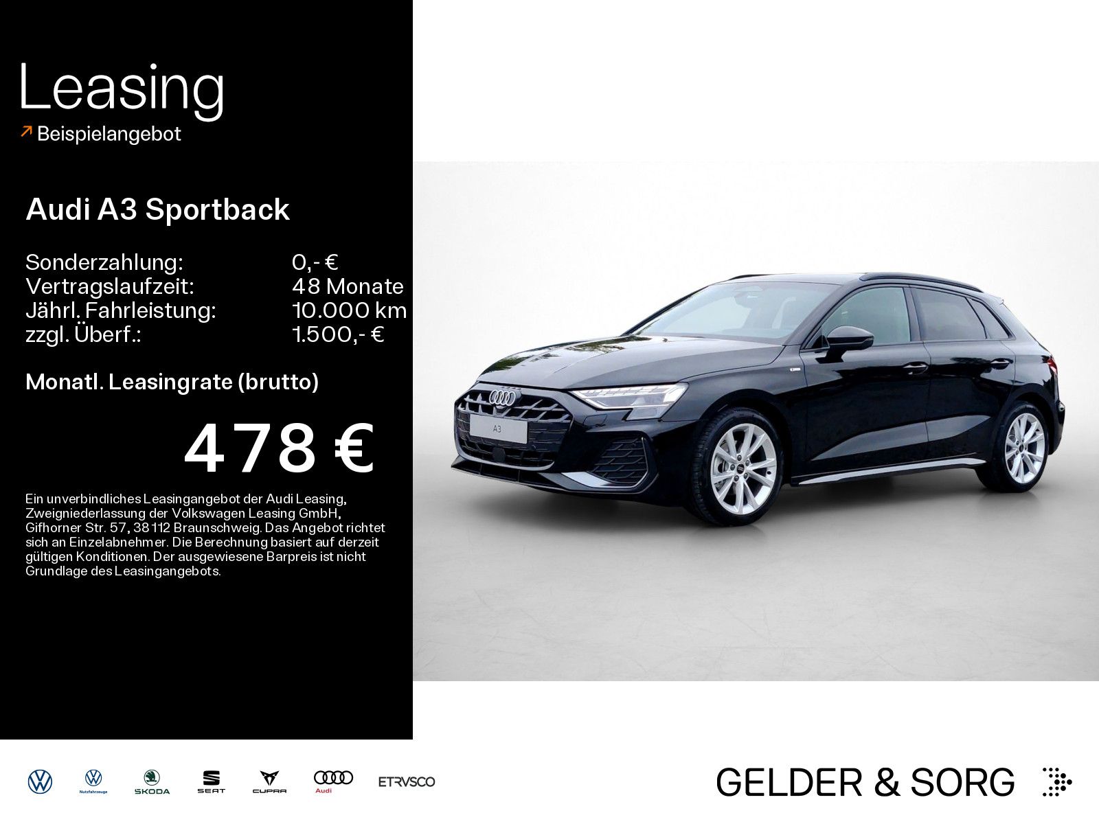 Audi A3 Sportback TDI S line Facelift*TechPro*AHK*360