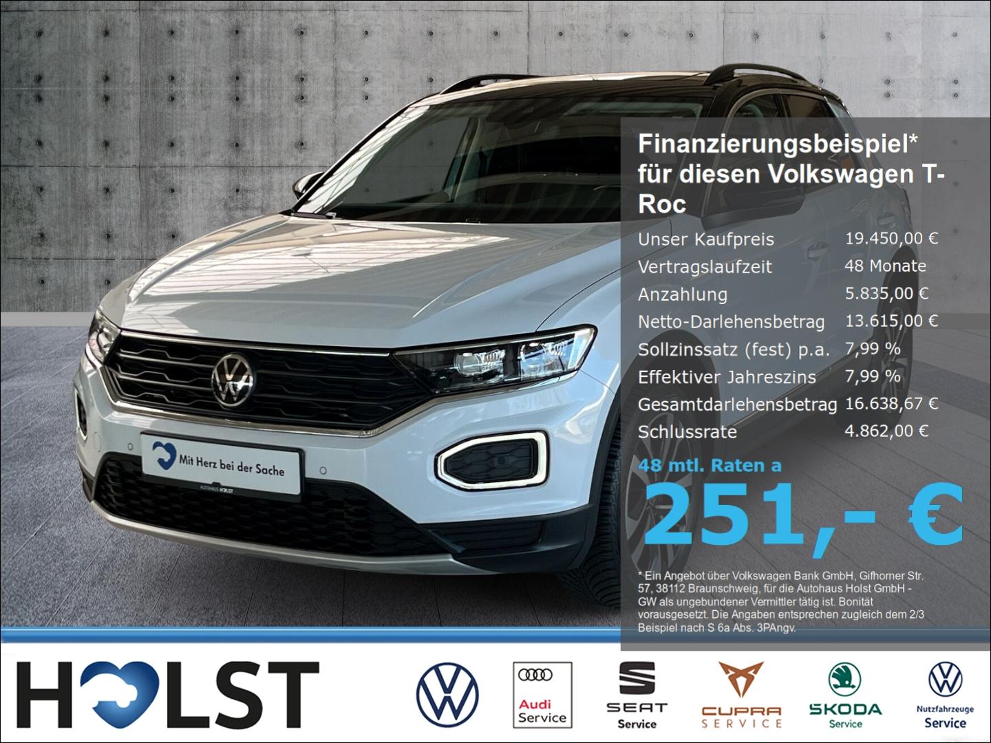Volkswagen T-Roc 2.0TDI United LED Navi Pano RüFaKa AHK GJR