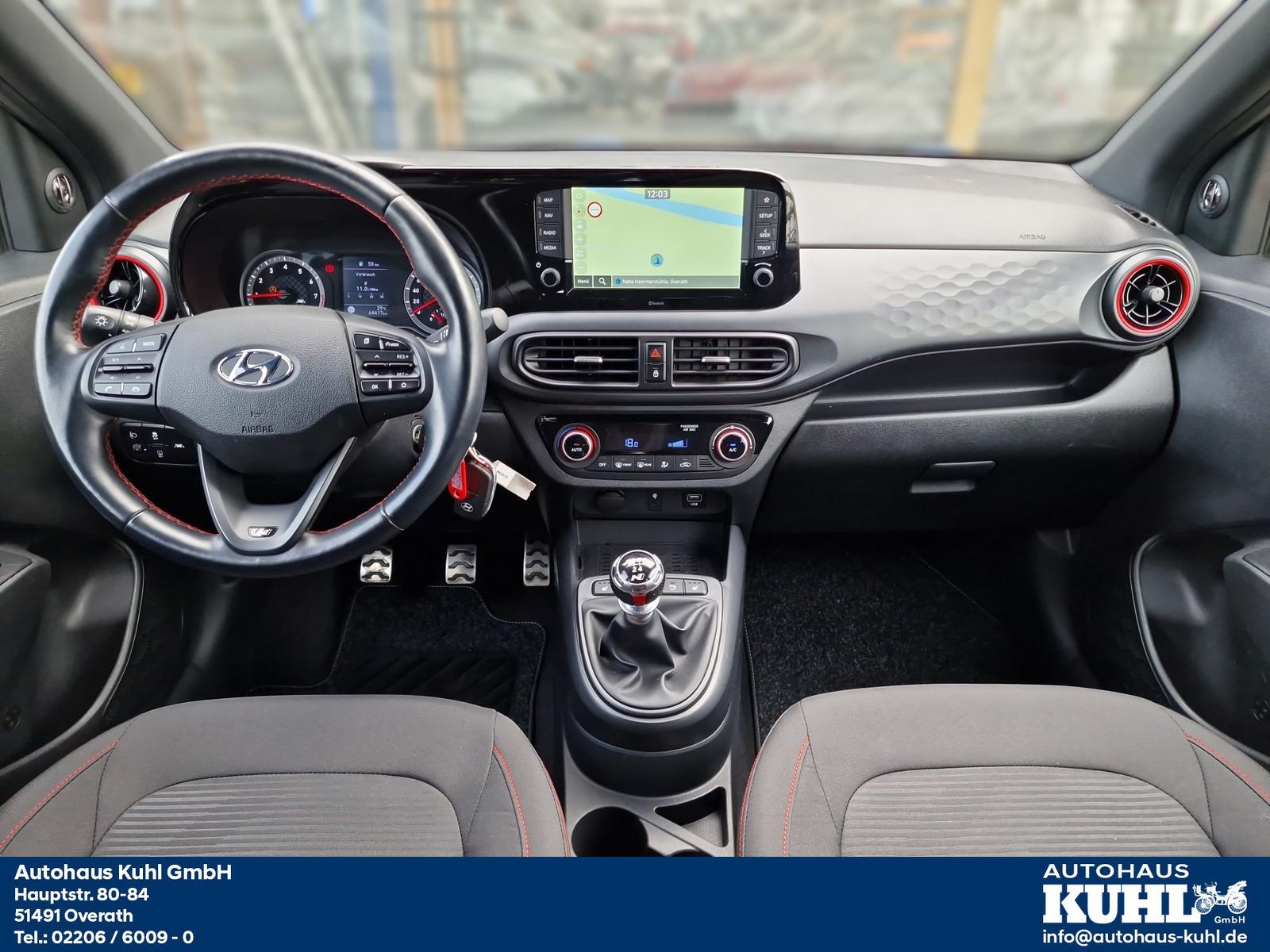 Hyundai i10 1.0 T-GDI N Line DL Navi+Cam+Klima+JBL Sound
