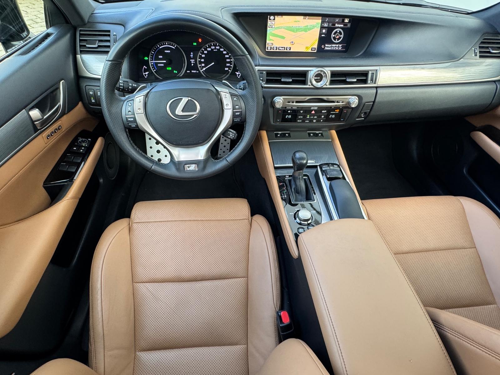 Lexus GS 450h F Sport 345 ch Hybride • Mark Levinson • Toit ouvrant • 4 roues directrices • Sièges ventilés