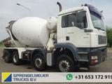 MAN TGA 35.360 8X4 MIXER STEEL SPRINGS BIG AXELS MAN
