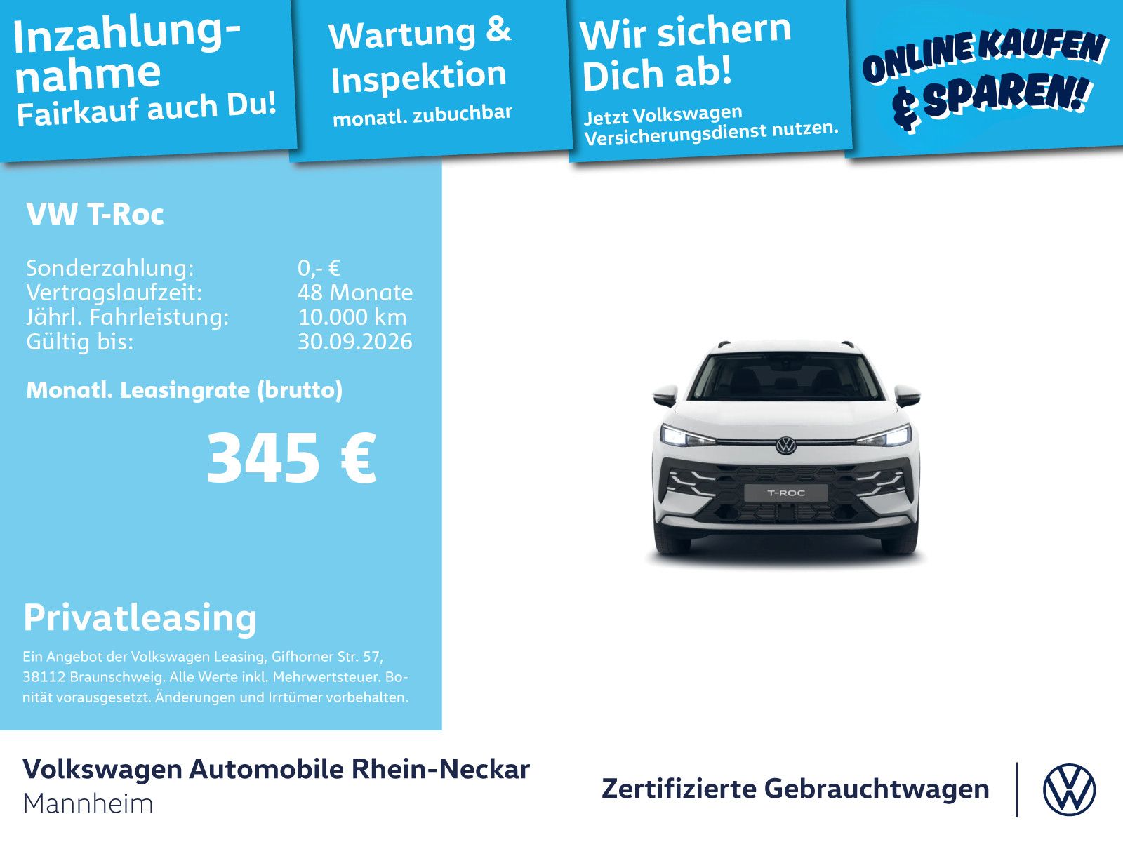 Volkswagen T-Roc 1.5 eTSI Life DSG Navi Kamera LED uvm foto 2