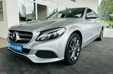 Mercedes-Benz C 180 1.6 Avantgarde Navi AHK LED PDC v+h SHZG - Mercedes-Benz C 180 mit Benzin-Antrieb: Silber, Limousine