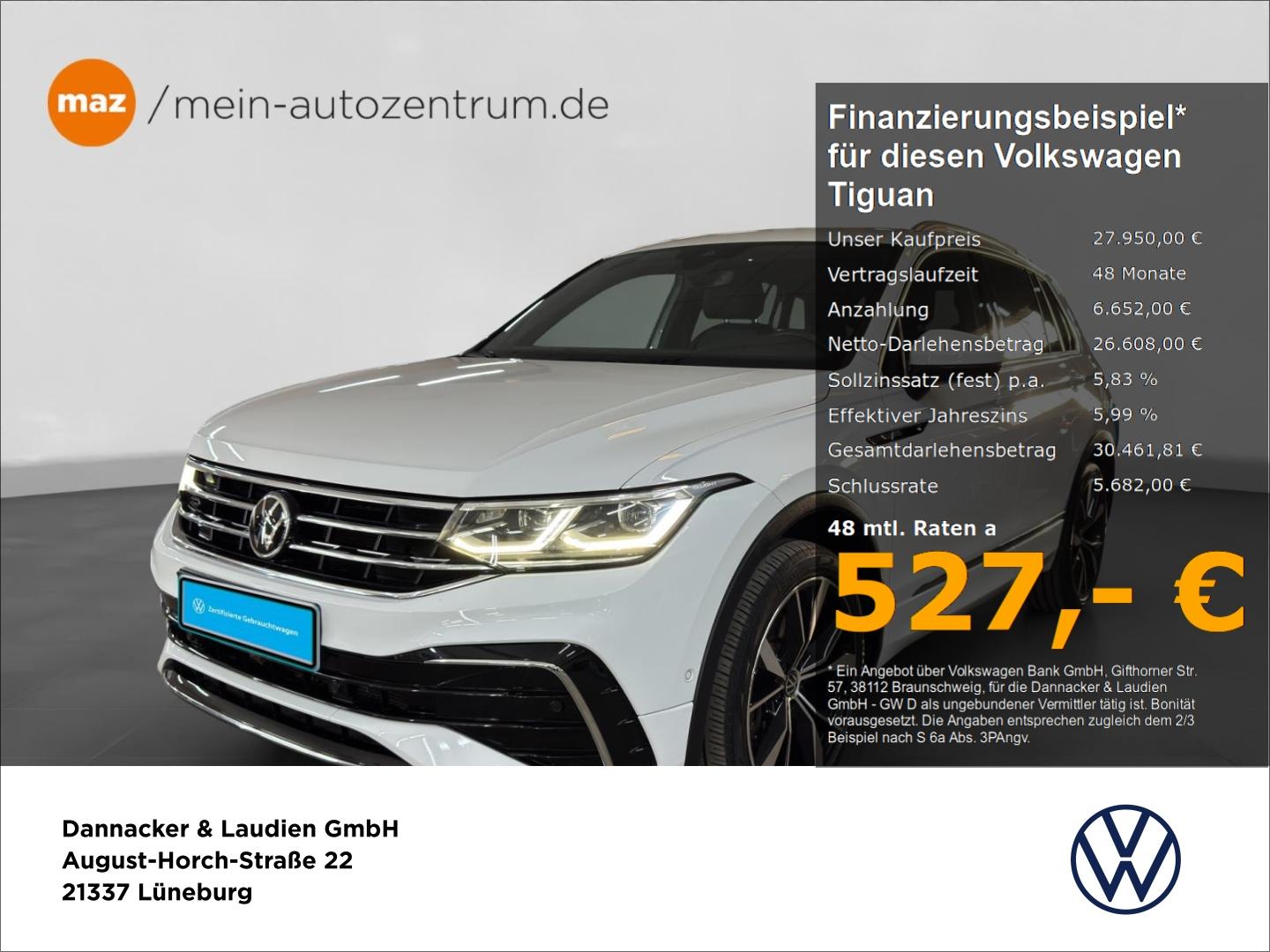 Volkswagen Tiguan 2.0 TDI 4Motion R-Line Alu Matrix-LED AHK