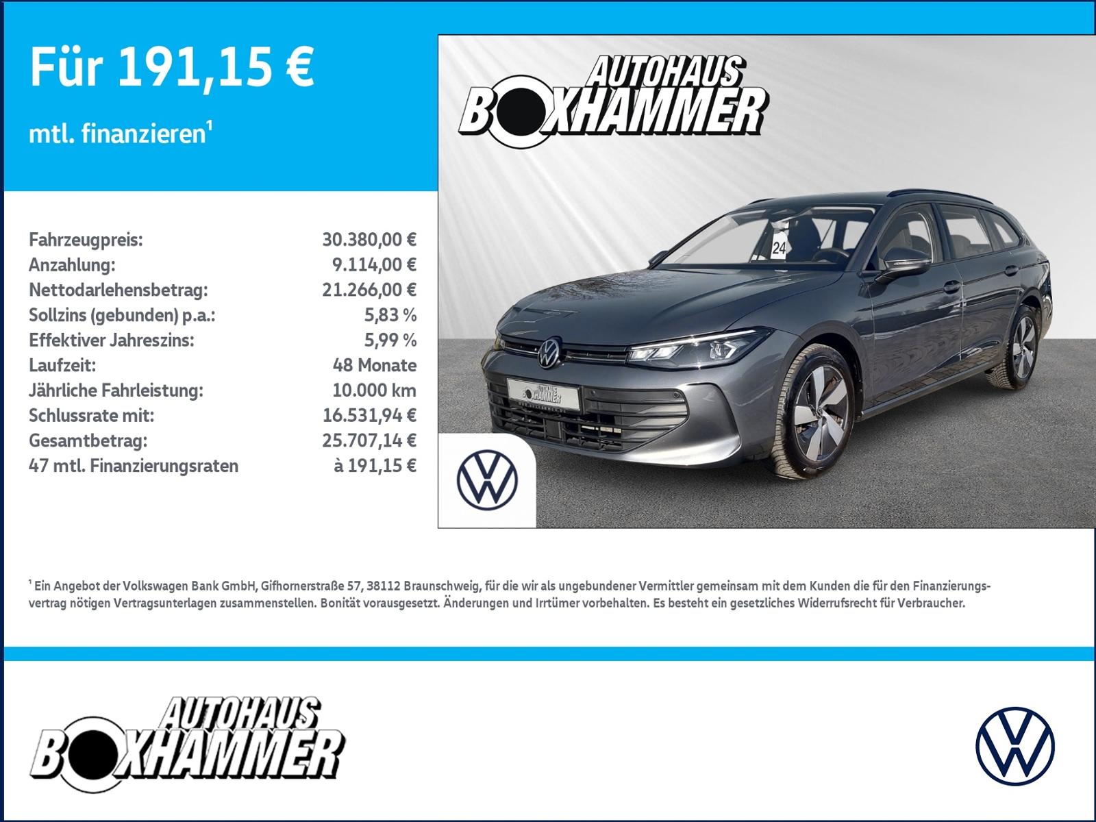 Volkswagen Passat Variant 1.5 eTSI DSG ACC+RÜCK.KAM+SIDE.AS