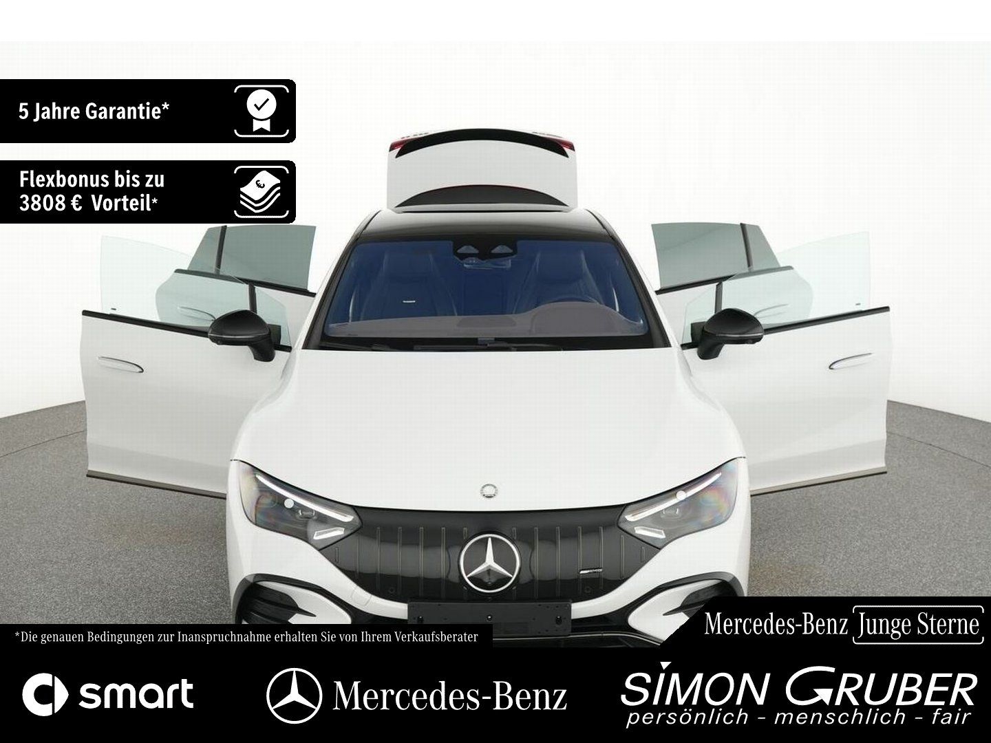 Fahrzeugabbildung Mercedes-Benz EQE 43 4M AMG NightII Carbon Airmatic HUD Hyper