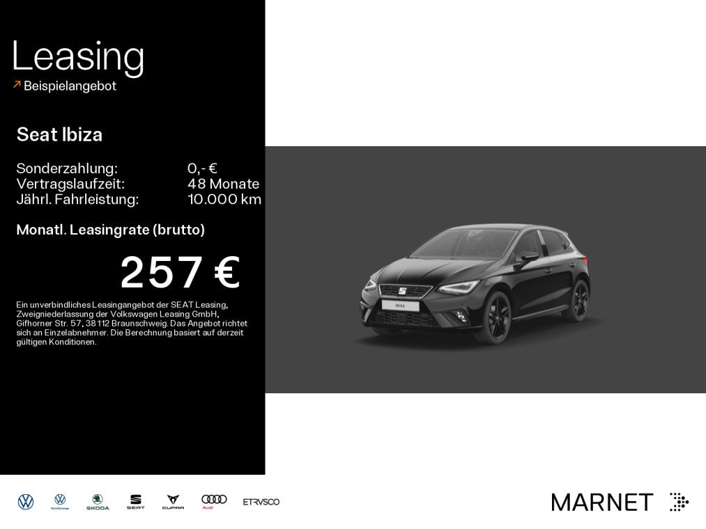 Seat Ibiza FR Black Edition 1.0 TSI 85 kW *DSG*SH*RFK