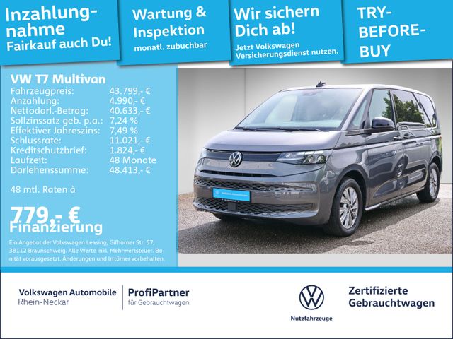 Volkswagen T7 Multivan 2.0 TDI Navi Kamera LED uvm