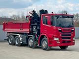 Scania G 450 Kipper*HIAB X - HIDUO 188 * 8x4*TOPZUSTAND - Scania Autotransporter