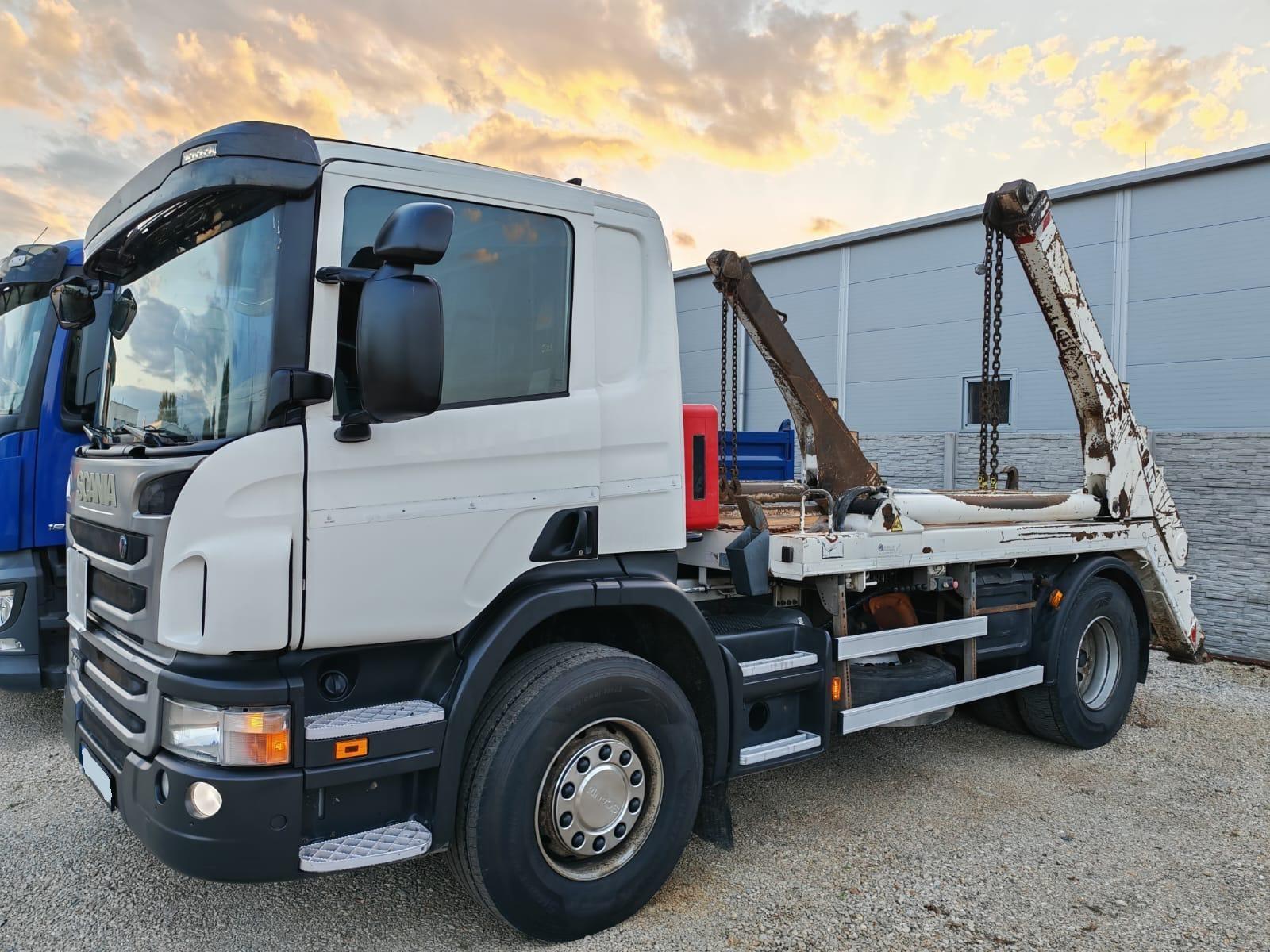 Scania P410 EU6 MANUAL HYVALIFT CHAIN CONTAINER